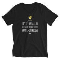 Thumbnail for T-shirt Franche-Comté blanc - Fierté locale en col V