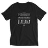 T-shirt Italie blanc - Fierté et humour au col V