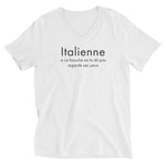 Italienne ses yeux - T-shirt Col V - Ici & Là - T-shirts & Souvenirs de chez toi