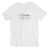 Thumbnail for Corse ses yeux - T-shirt Col V - Ici & Là - T-shirts & Souvenirs de chez toi