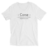 T-shirt Corse blanc - Texte humoristique sur la beauté de l'île