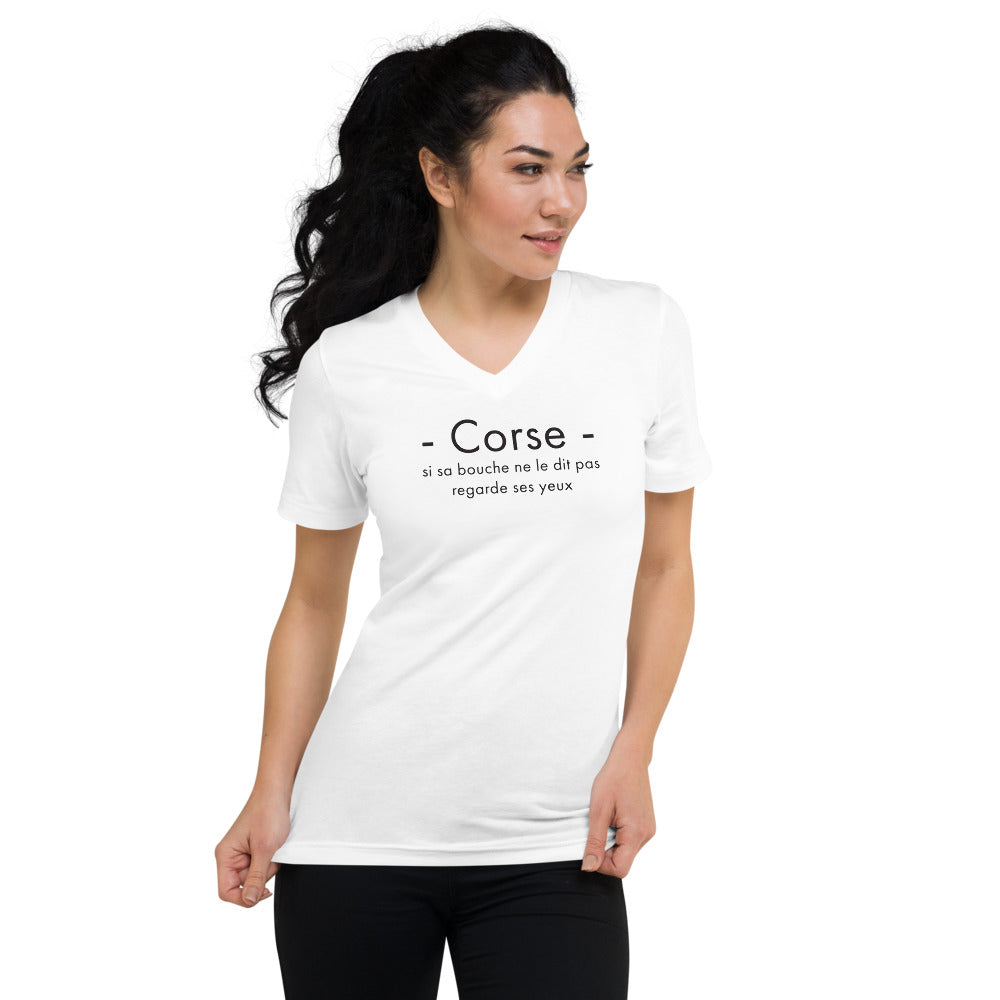 Corse ses yeux - T-shirt Col V - Ici & Là - T-shirts & Souvenirs de chez toi