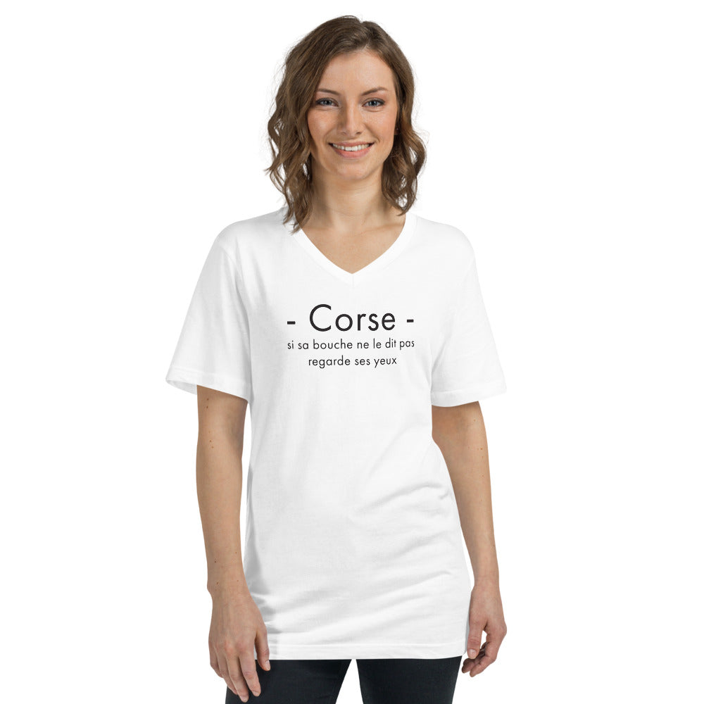 Corse ses yeux - T-shirt Col V - Ici & Là - T-shirts & Souvenirs de chez toi