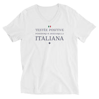 Thumbnail for Testée positive Pomodoro e Mozarella - Italiana - T-shirt col v Italie