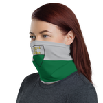 Masque Vaud - gris et vert - Cache-cou - Bandeau - Ici & Là - T-shirts & Souvenirs de chez toi