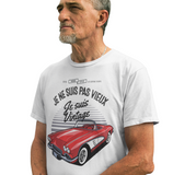 Je ne suis pas vieux je suis Vintage - T-shirt humour coton bio imprimé FR