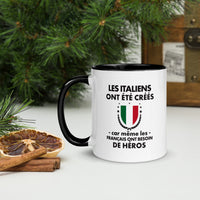 Thumbnail for Mug Italie rouge - Les Italiens ont été créés