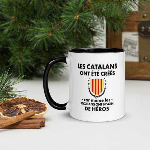 Mug Tasse Catalogne Humour - Et le 8e jour Dieu Créa les Catalans - Imprimé deux côtés