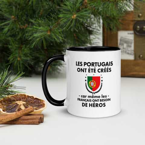Mug Tasse Portugal Humour - Et le 8e jour Dieu Créa les Portugais - Imprimé deux côtés