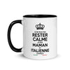Mug Italie noir - design coloré pour vos matins
