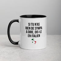 Thumbnail for Mug Italie noir - Si tu n'as rien de sympa à dire