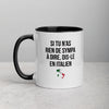 Mug Italie noir - Si tu n'as rien de sympa à dire