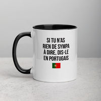 Thumbnail for Mug Portugal noir - Si tu n'as rien de sympa à dire