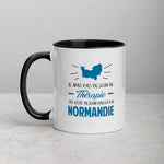 Je n'ai pas besoin de Thérapie, j'ai juste besoin d'aller en Normandie - Mug Tasse pour le café de couleur - Ici & Là - T-shirts & Souvenirs de chez toi