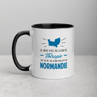 Thumbnail for Je n'ai pas besoin de Thérapie, j'ai juste besoin d'aller en Normandie - Mug Tasse pour le café de couleur - Ici & Là - T-shirts & Souvenirs de chez toi