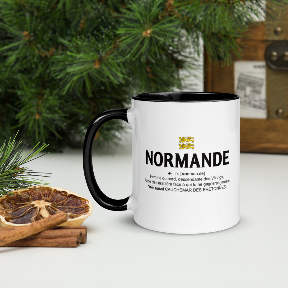 Mug Normande rouge - Design humoristique et coloré