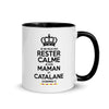 Mug Catalan noir - Design coloré pour vos matins