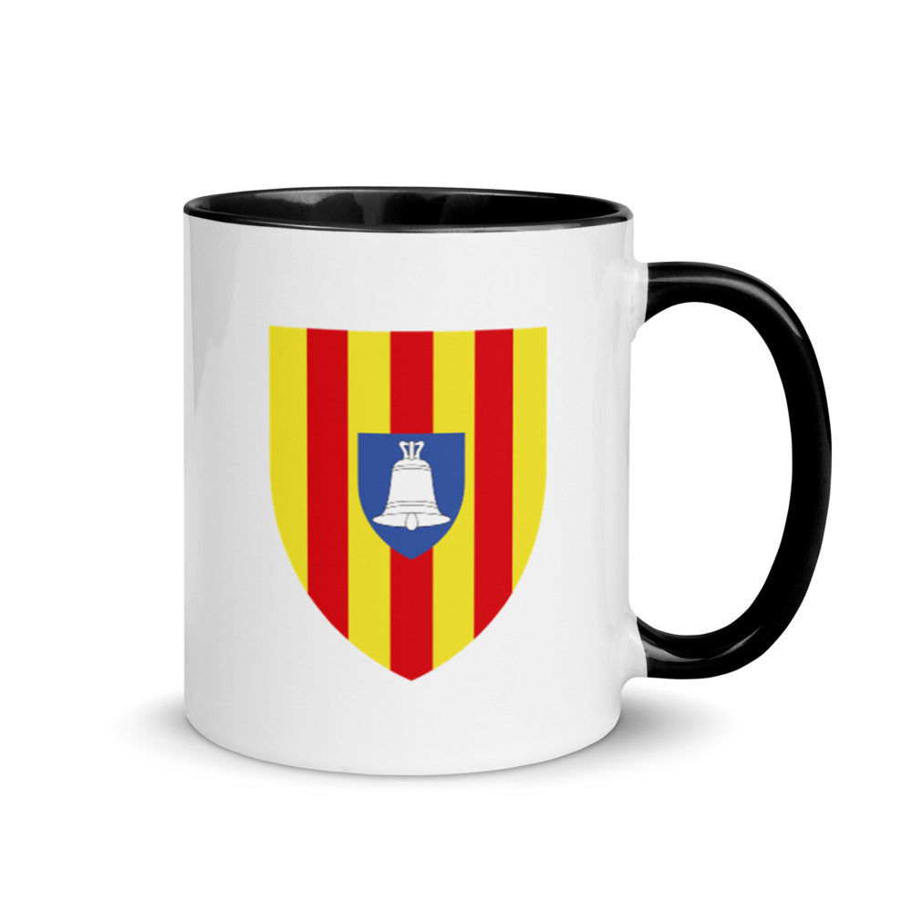 Tasse Ariège noir - Blason coloré pour un café joyeux