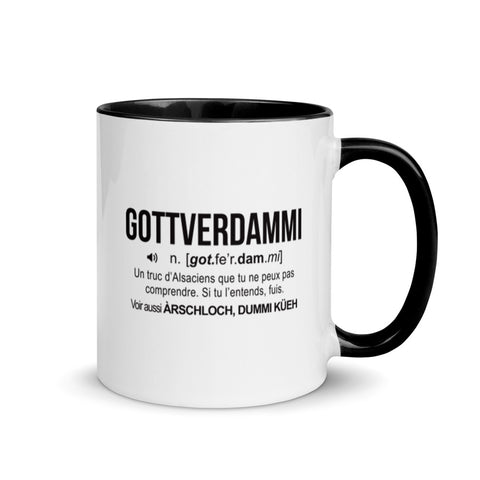 Tasse - Gottverdammi - Alsace - définition humoristique