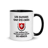 Mug Suisse noir - Les Suisses ont été créés