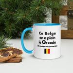 Mug Tasse Belgique Humour - Ce Belge en a plein le Qr - Imprimé deux côtés
