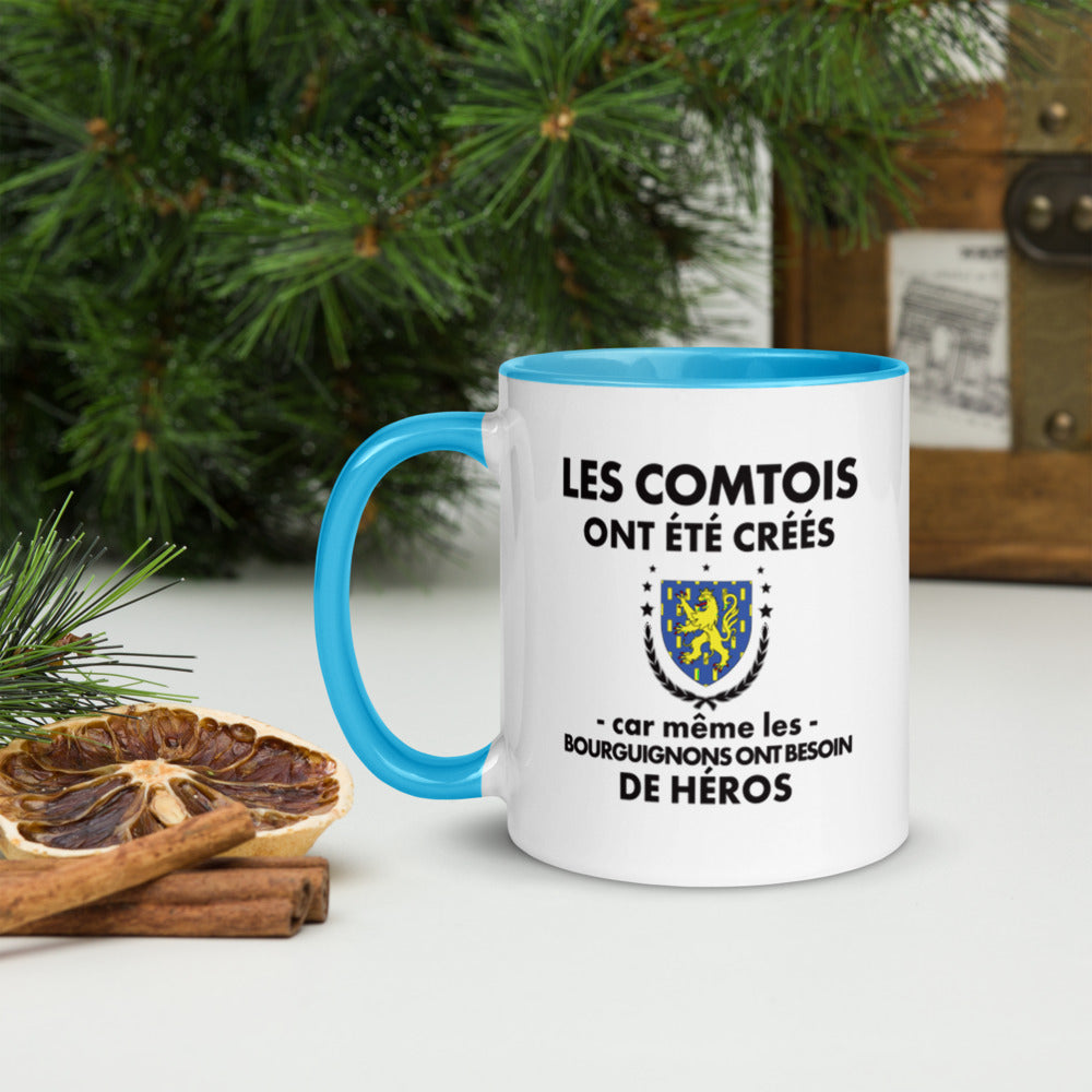 Mug Comtois bleu - Et le 8e jour Dieu Créa les Comtois