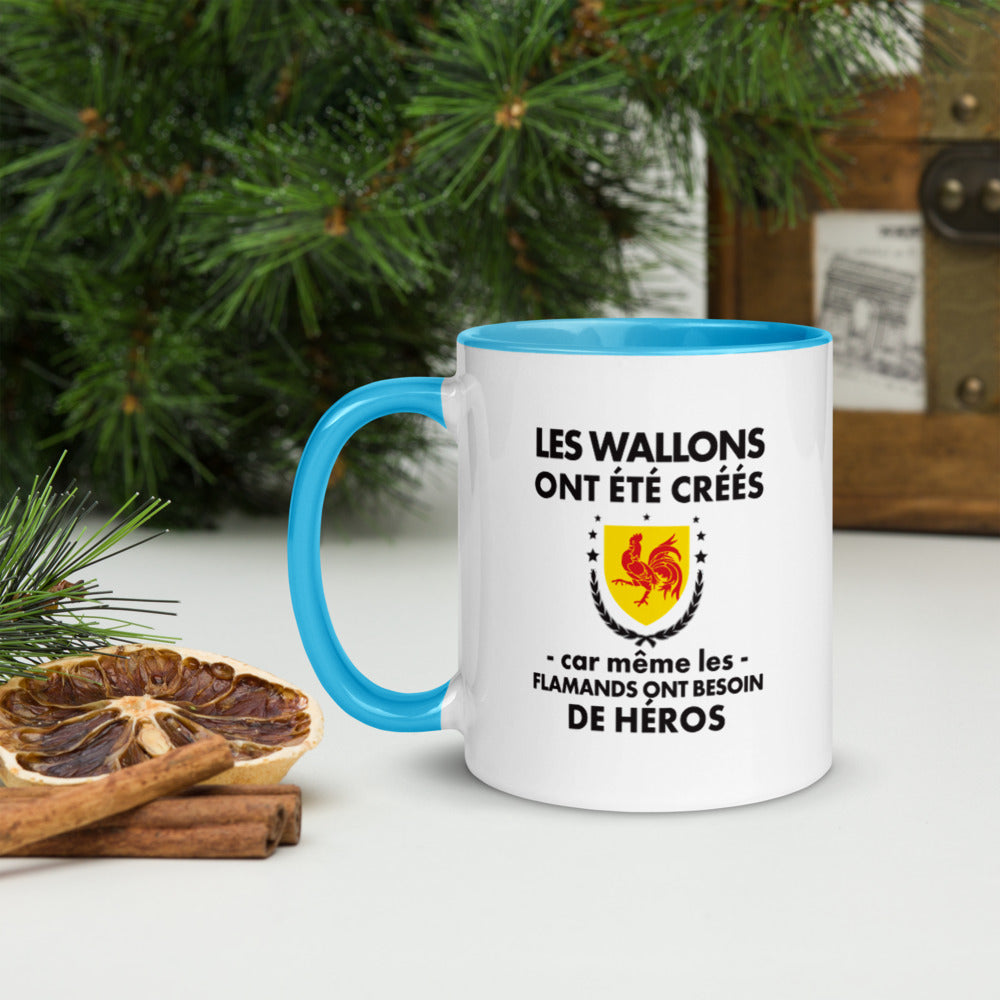 Mug Wallonie rose - Et le 8e jour Dieu créa les Wallons
