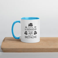 Thumbnail for Mug Bretagne noir dos - Il est où le bonheur, il est où ?