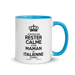 Maman et Italienne - Tasse Mug de couleur - Ici & Là - T-shirts & Souvenirs de chez toi