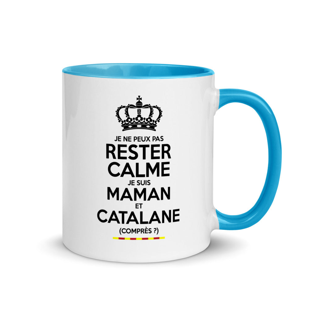 Mug Catalan noir dos - Design coloré pour vos matins