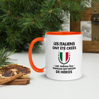 Thumbnail for Mug Italie bleu - Les Italiens ont été créés