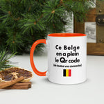 Mug Tasse Belgique Humour - Ce Belge en a plein le Qr - Imprimé deux côtés