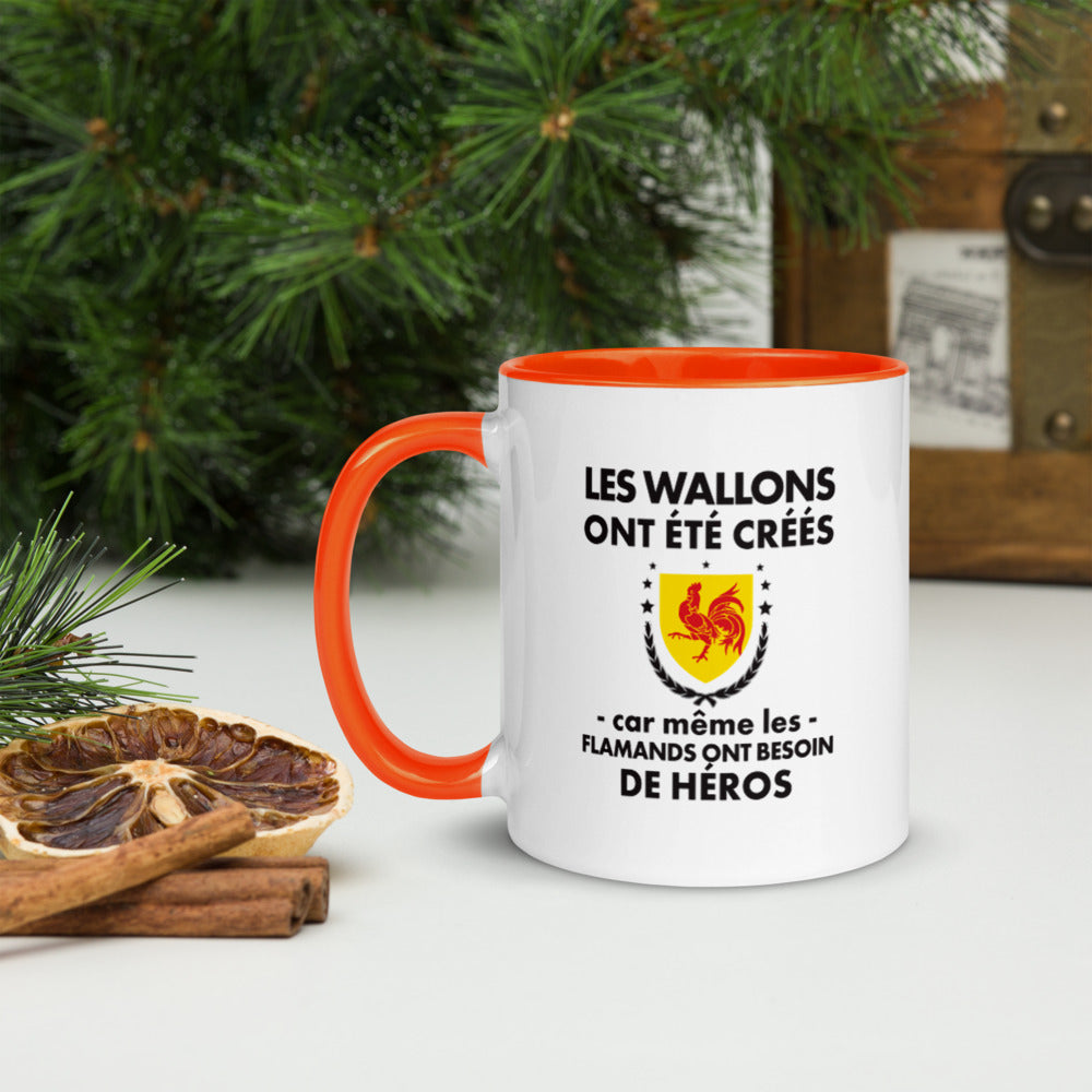 Mug Wallonie bleu - Et le 8e jour Dieu créa les Wallons