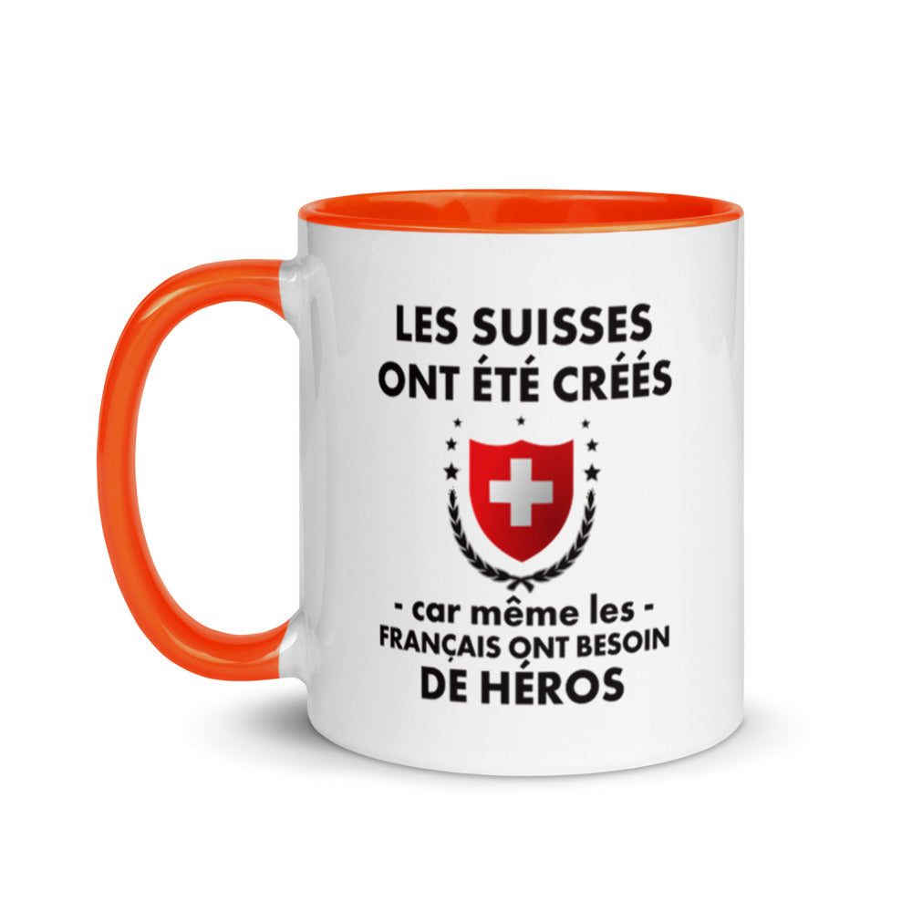 Mug Suisse jaune - Les Suisses ont été créés