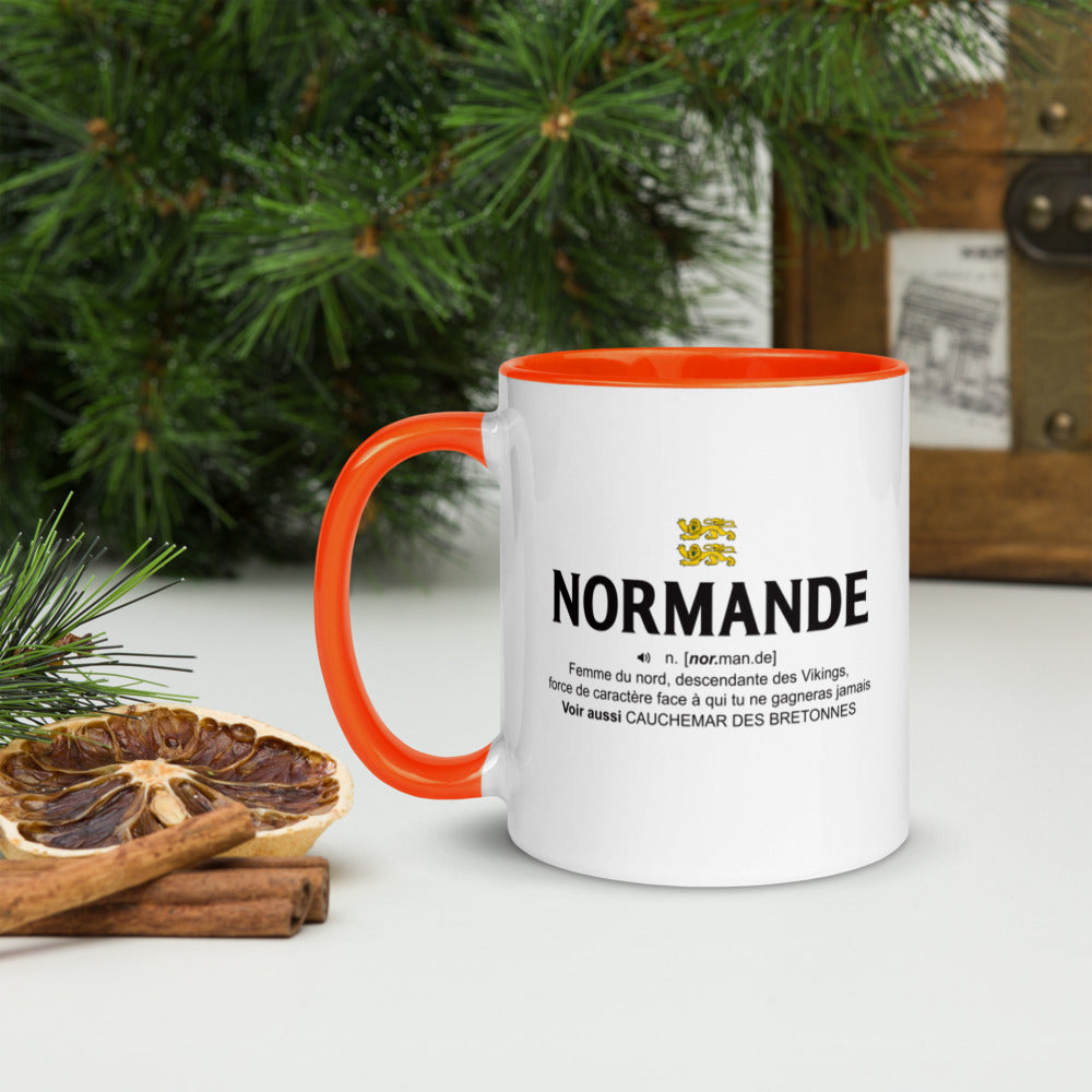 Mug Normande jaune - Design humoristique et coloré