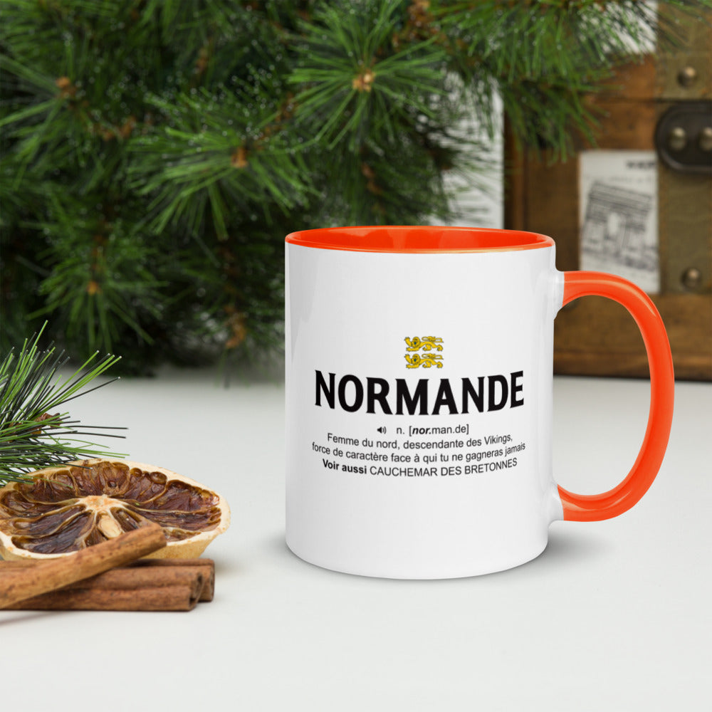 Mug Normande noir dos - Design humoristique et coloré