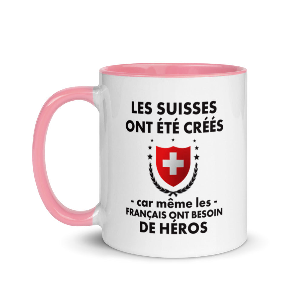 Mug Suisse bleu dos - Les Suisses ont été créés