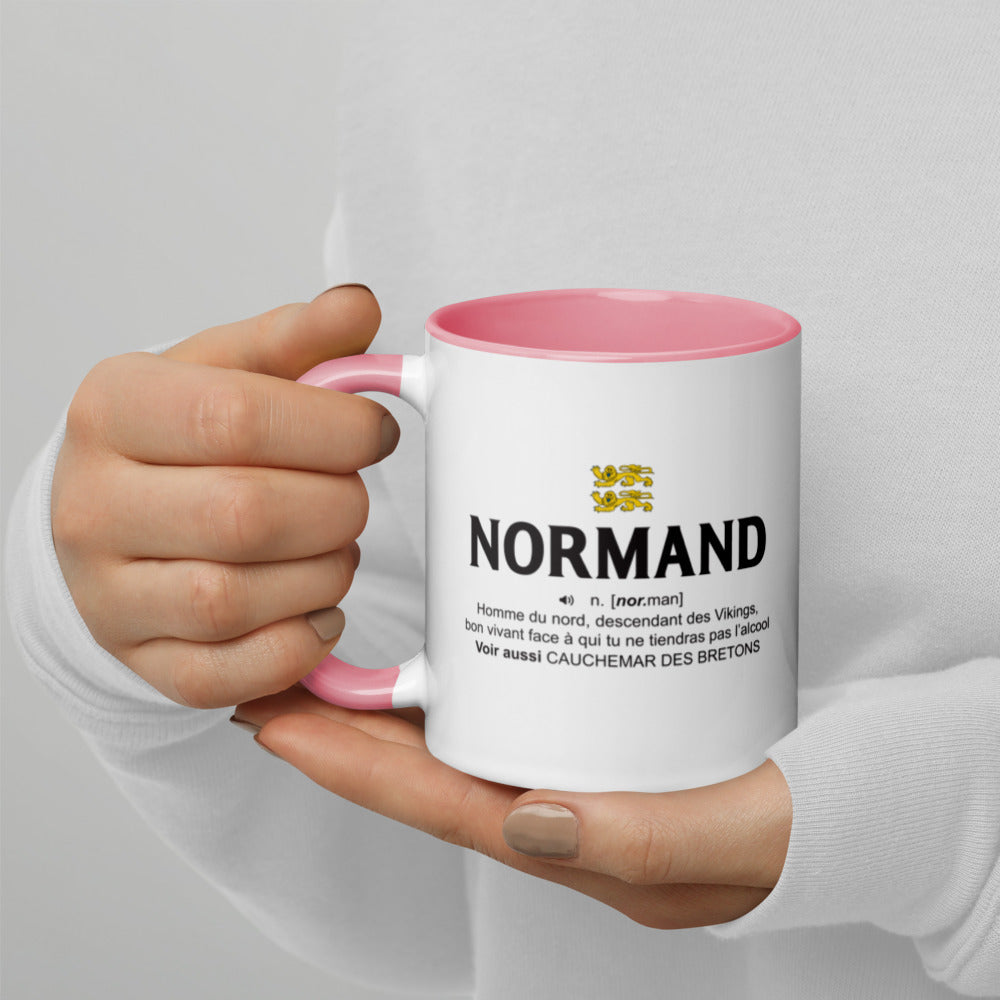 Mug Normand orange dos - Un peu viking et plein d'humour