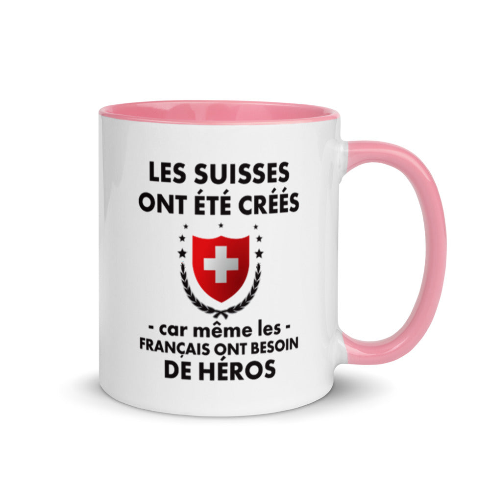Mug Suisse orange dos - Les Suisses ont été créés