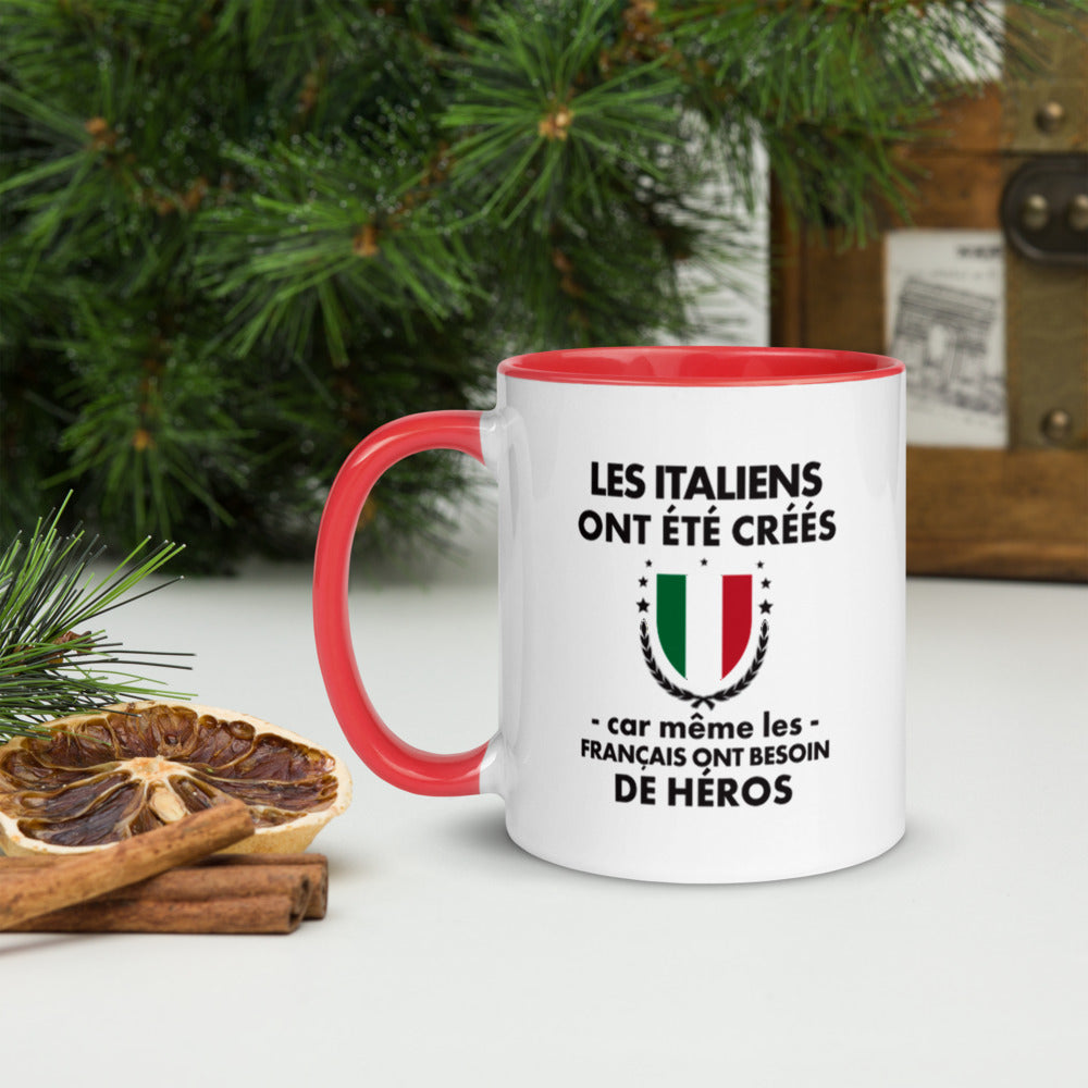 Mug Italie orange - Les Italiens ont été créés