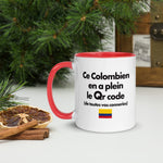 Mug Tasse Colombie Humour - Ce Colombien en a plein le Qr - Imprimé deux côtés