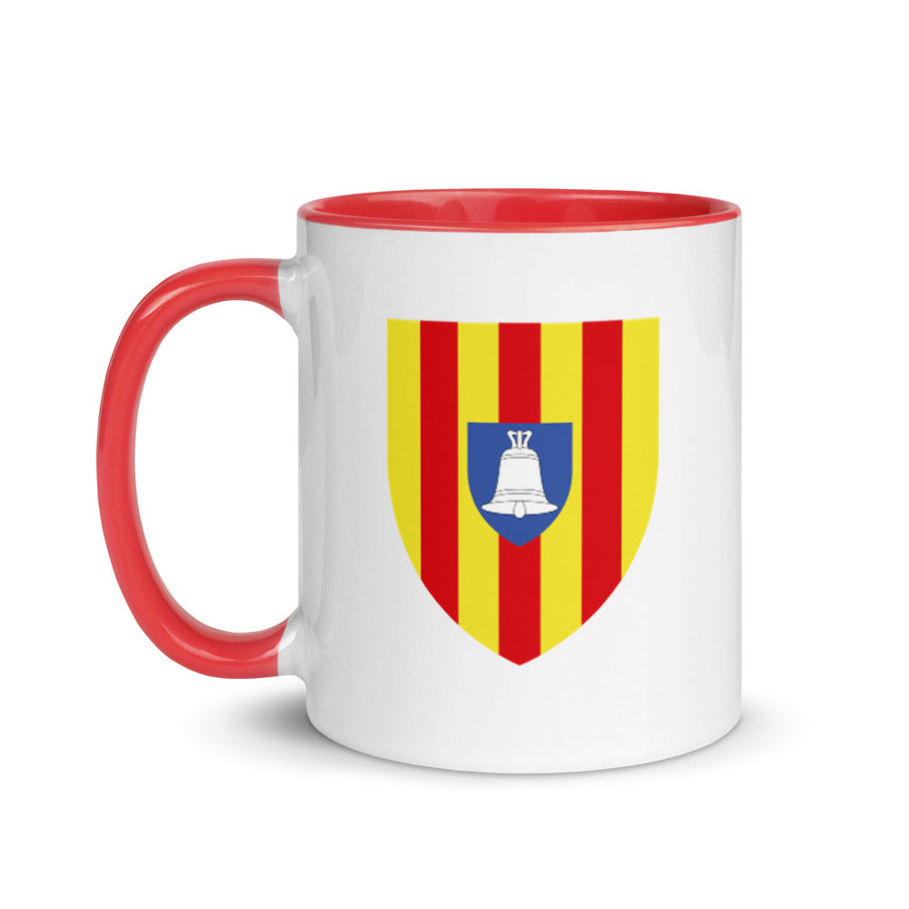 Tasse Ariège noir dos - Blason coloré pour un café joyeux