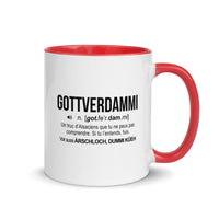Thumbnail for Tasse Alsace noir dos - Gottverdammi définition humoristique