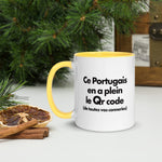 Mug Tasse à Intérieur Coloré - Portugal Humour, ce Portugais en a plein le Qr Code