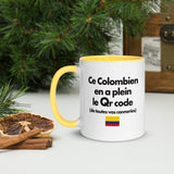 Mug Tasse Colombie Humour - Ce Colombien en a plein le Qr - Imprimé deux côtés