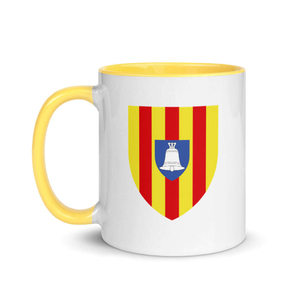 Tasse Ariège jaune dos - Blason coloré pour un café joyeux