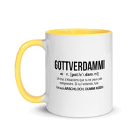 Thumbnail for Tasse Alsace jaune dos - Gottverdammi définition humoristique