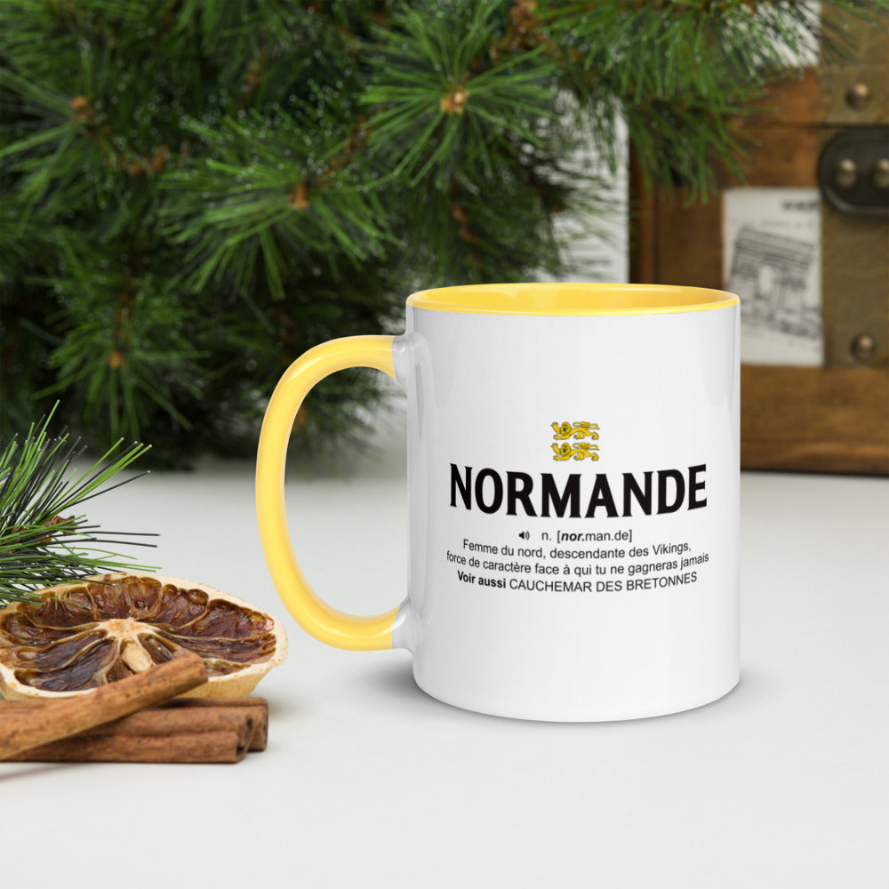 Mug Normande noir - Design humoristique et coloré