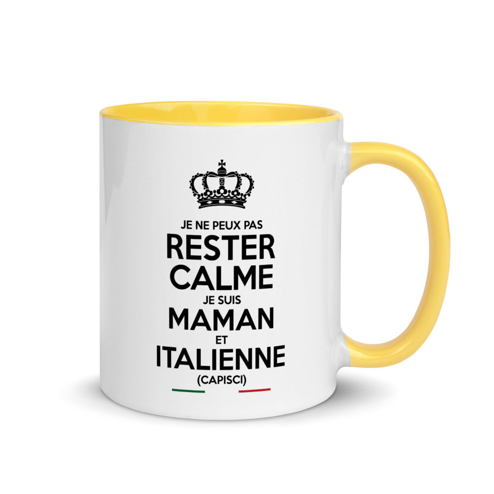 Mug Italie bleu dos - design coloré pour vos matins