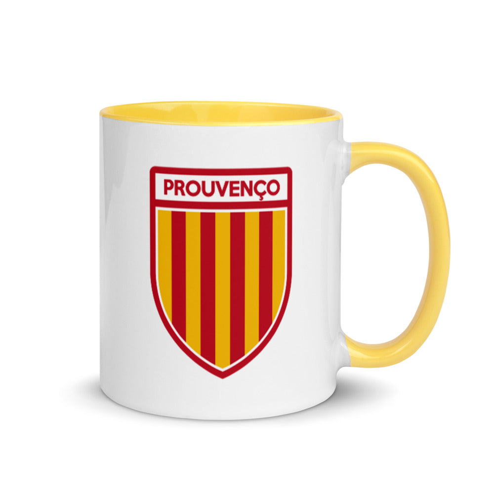 Tasse Provence rouge dos - Blason provençal coloré